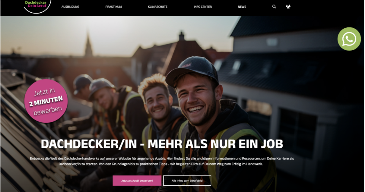 Dachdecker-Ausbildung – jetzt informieren